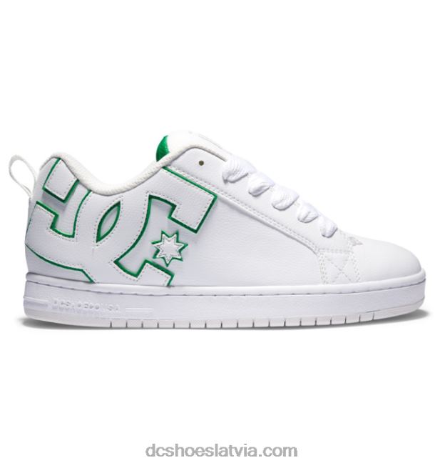 N008N279 vīriešu tiesas grafiķa apavi balts/zaļš DC Shoes