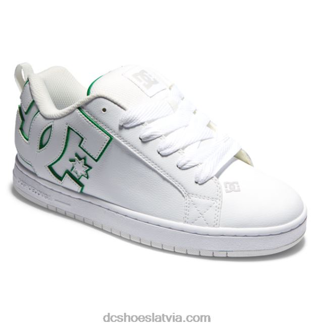 N008N279 vīriešu tiesas grafiķa apavi balts/zaļš DC Shoes