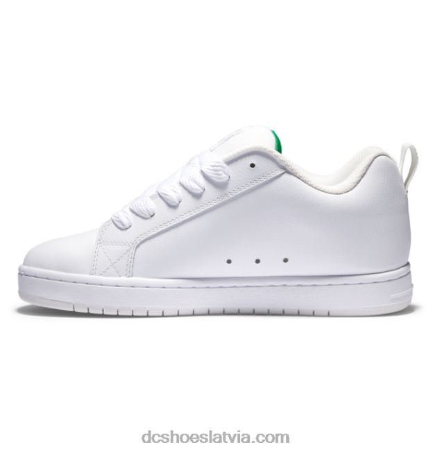 N008N279 vīriešu tiesas grafiķa apavi balts/zaļš DC Shoes