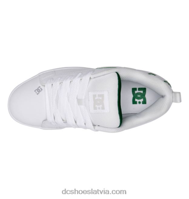 N008N279 vīriešu tiesas grafiķa apavi balts/zaļš DC Shoes
