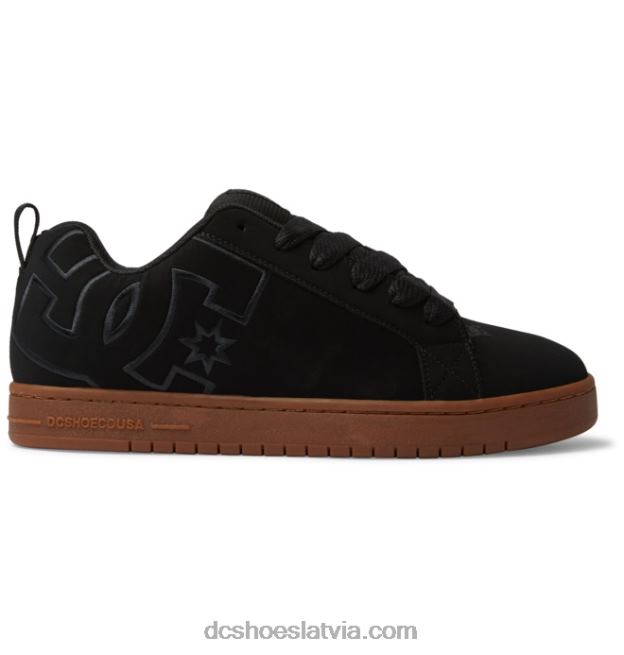 N008N281 vīriešu tiesas grafiķa apavi melns/gumija DC Shoes