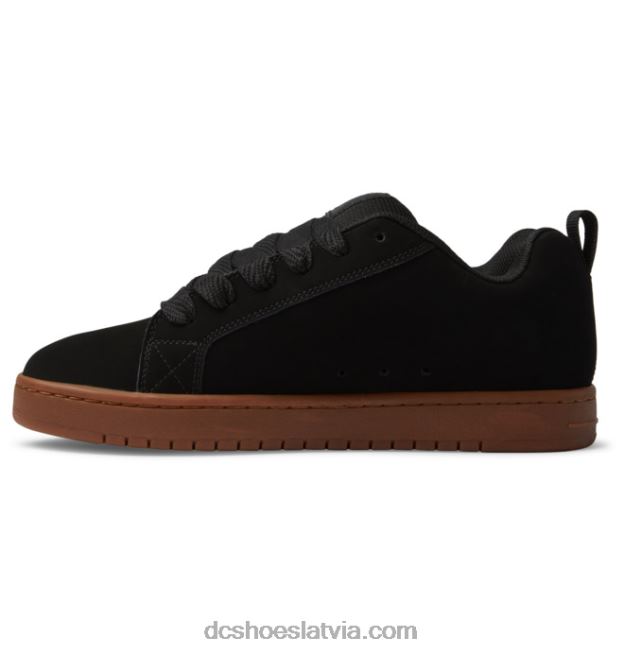 N008N281 vīriešu tiesas grafiķa apavi melns/gumija DC Shoes