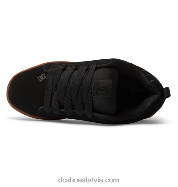N008N281 vīriešu tiesas grafiķa apavi melns/gumija DC Shoes