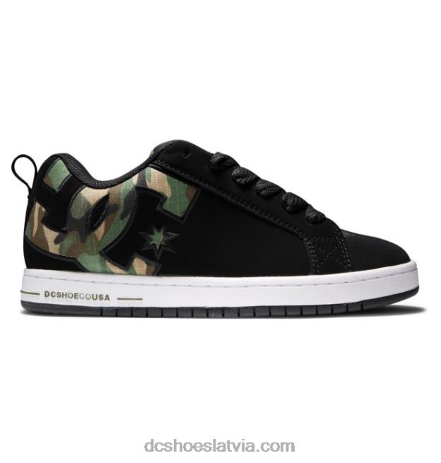 N008N282 vīriešu tiesas grafiķa apavi melna kamuflāža DC Shoes