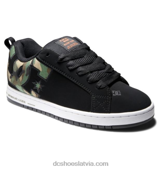 N008N282 vīriešu tiesas grafiķa apavi melna kamuflāža DC Shoes