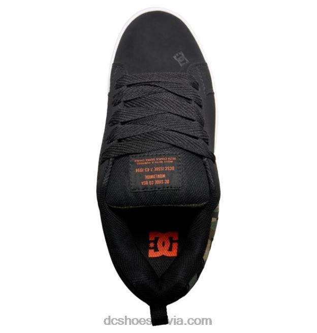 N008N282 vīriešu tiesas grafiķa apavi melna kamuflāža DC Shoes