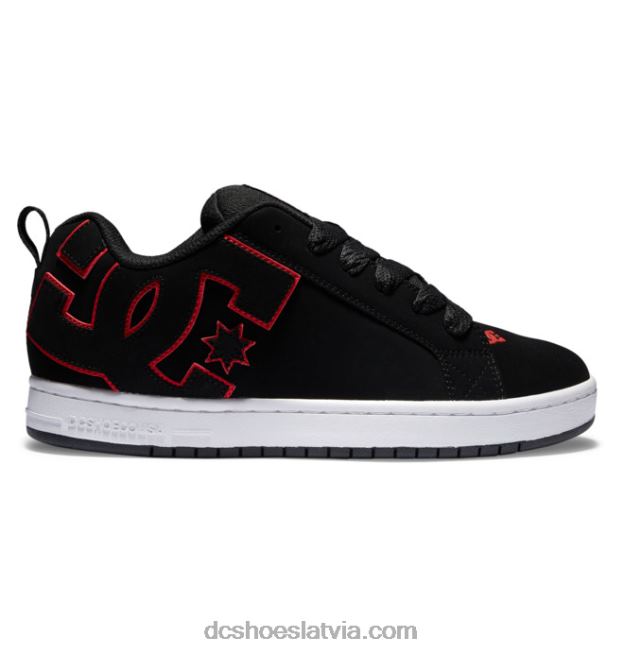 N008N292 vīriešu tiesas grafiķa apavi melns/sarkans/balts DC Shoes