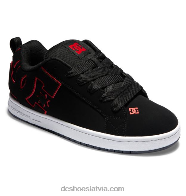 N008N292 vīriešu tiesas grafiķa apavi melns/sarkans/balts DC Shoes