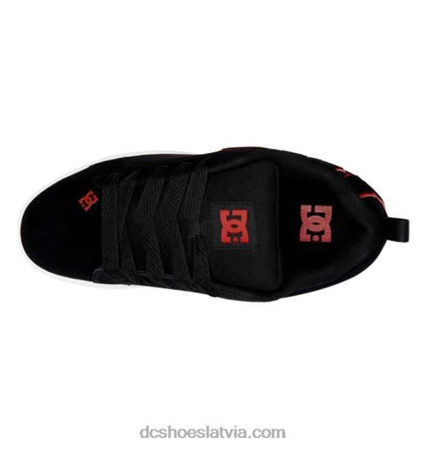 N008N292 vīriešu tiesas grafiķa apavi melns/sarkans/balts DC Shoes