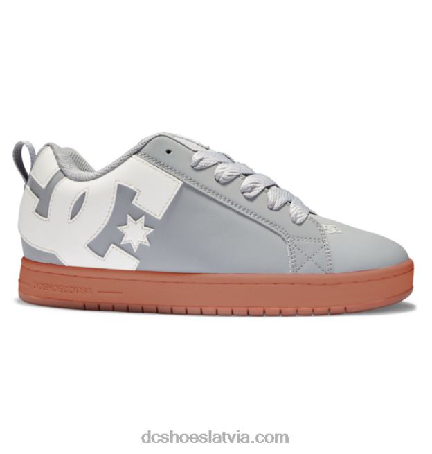 N008N294 vīriešu tiesas grafiķa apavi pelēks/gumija DC Shoes