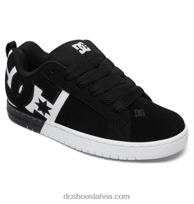 N008N297 vīriešu tiesas grafiķa apavi melns balts DC Shoes