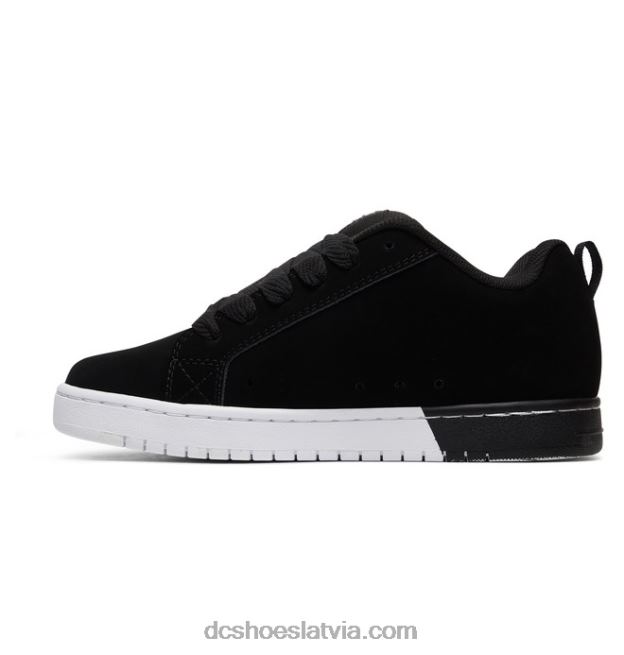 N008N297 vīriešu tiesas grafiķa apavi melns balts DC Shoes