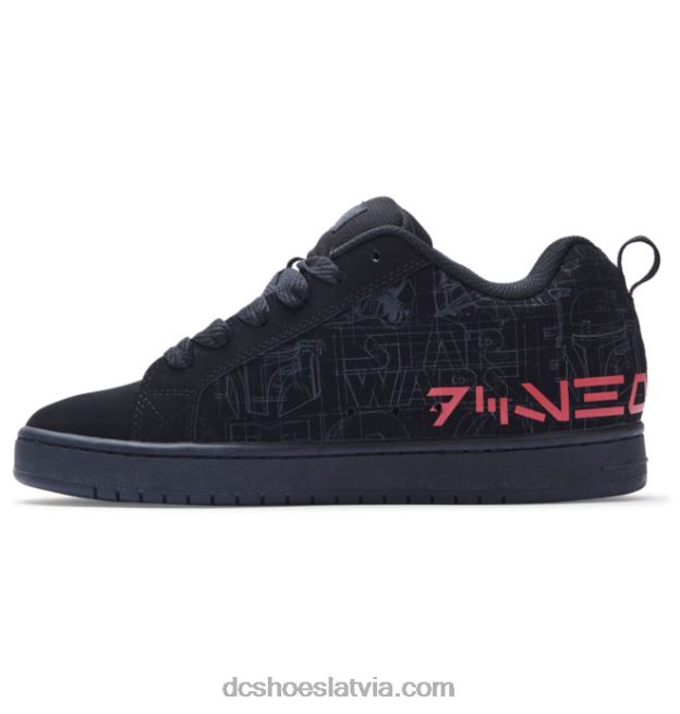 N008N300 vīriešu star wars dc tiesa graffik cupsole kurpes melns/pelēks/sarkans DC Shoes