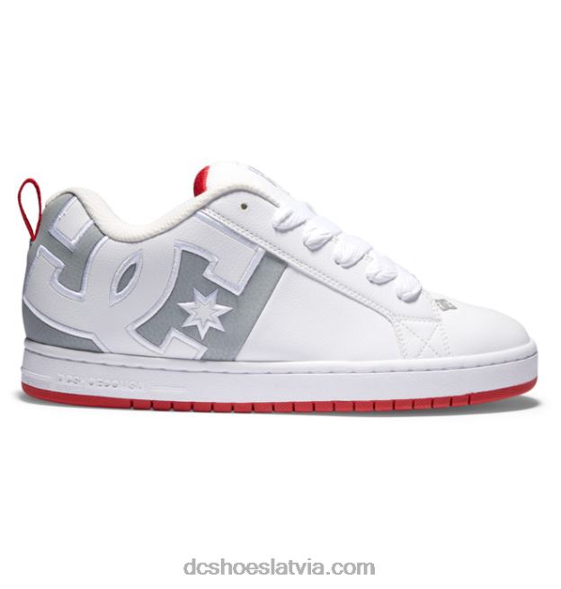 N008N66 vīriešu tiesas grafiķa apavi balts/pelēks/sarkans DC Shoes