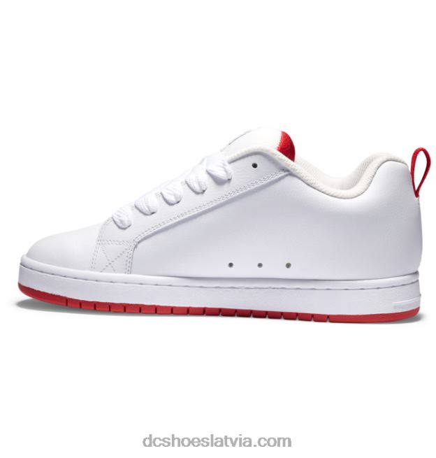 N008N66 vīriešu tiesas grafiķa apavi balts/pelēks/sarkans DC Shoes