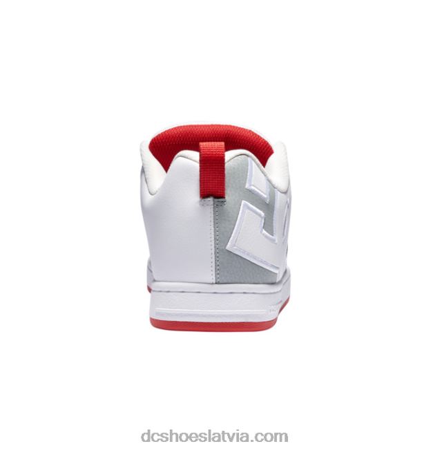 N008N66 vīriešu tiesas grafiķa apavi balts/pelēks/sarkans DC Shoes