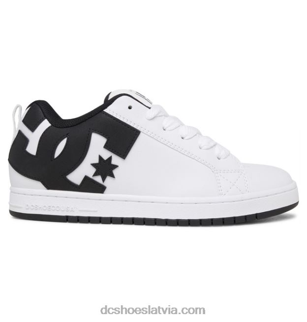 N008N67 vīriešu tiesas grafiķa apavi balts melns DC Shoes