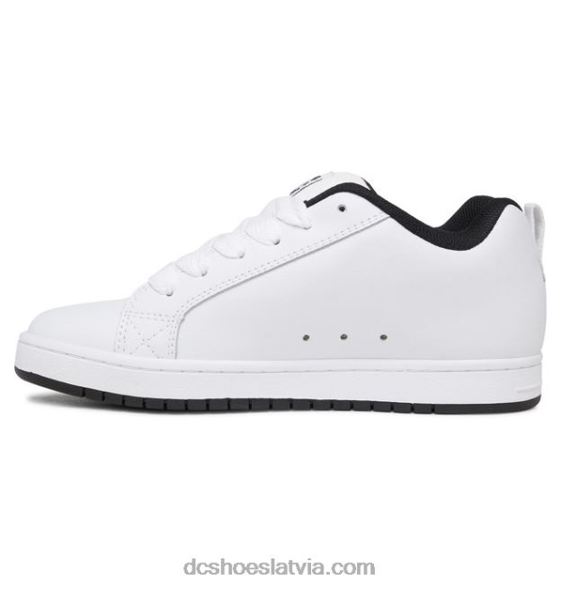 N008N67 vīriešu tiesas grafiķa apavi balts melns DC Shoes
