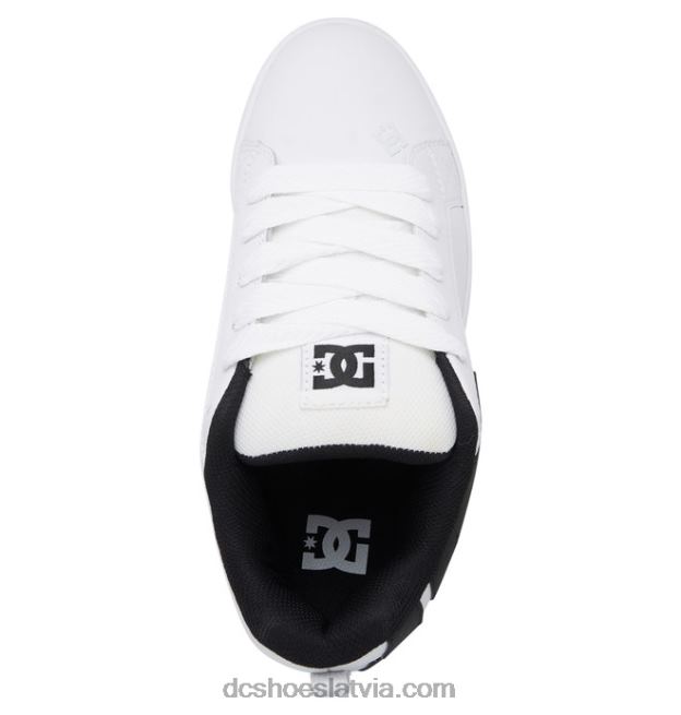 N008N67 vīriešu tiesas grafiķa apavi balts melns DC Shoes