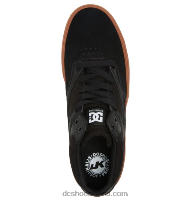 N008N350 vīriešu kalis vulc mid-top kurpes melns/gumija DC Shoes
