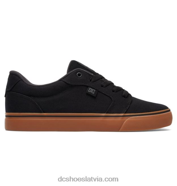 N008N160 vīriešu laktas audekla kurpes melns/gumija DC Shoes