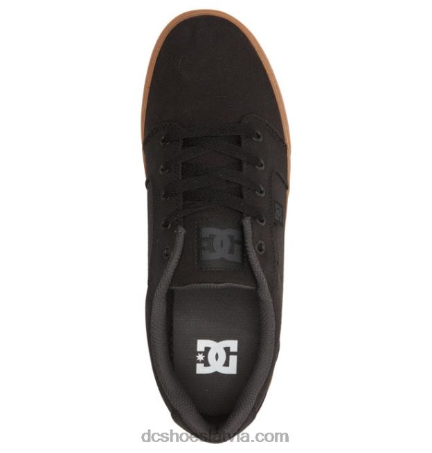 N008N174 vīriešu laktas kurpes melns/gumija DC Shoes
