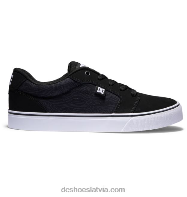 N008N232 vīriešu laktas kurpes melna/laima polka DC Shoes