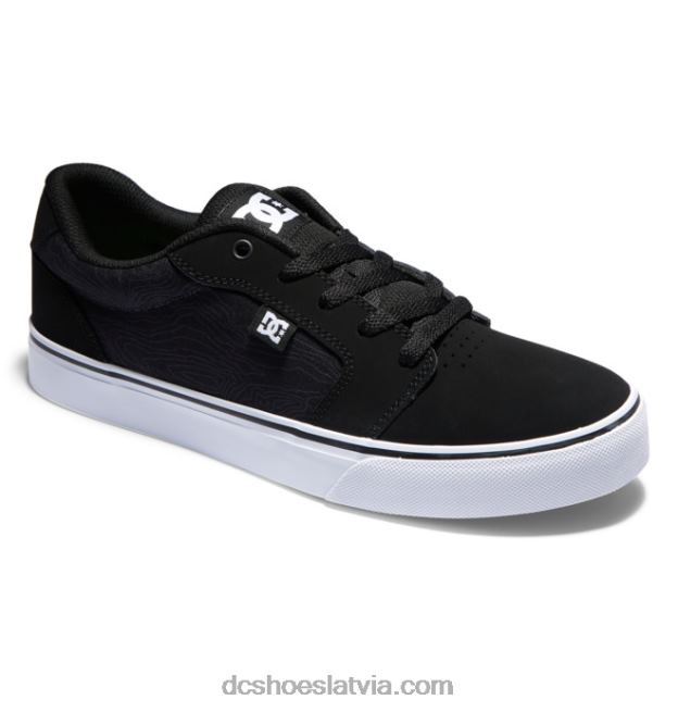 N008N232 vīriešu laktas kurpes melna/laima polka DC Shoes