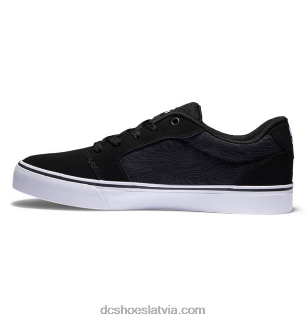 N008N232 vīriešu laktas kurpes melna/laima polka DC Shoes