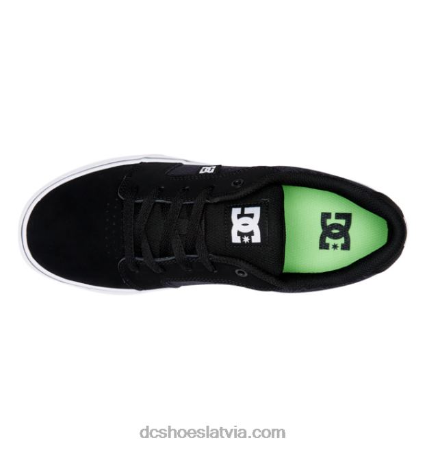 N008N232 vīriešu laktas kurpes melna/laima polka DC Shoes