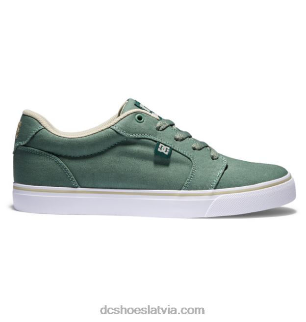 N008N288 vīriešu laktas audekla kurpes zaļš/balts DC Shoes