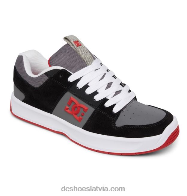 N008N371 vīriešu lynx zero kurpes melns/pelēks/sarkans DC Shoes