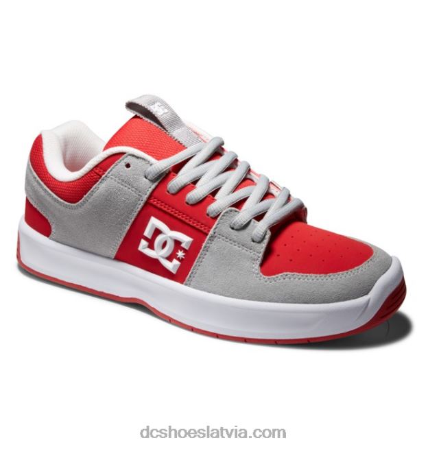 N008N386 vīriešu lynx zero kurpes pelēks/sarkans DC Shoes