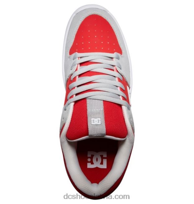N008N386 vīriešu lynx zero kurpes pelēks/sarkans DC Shoes