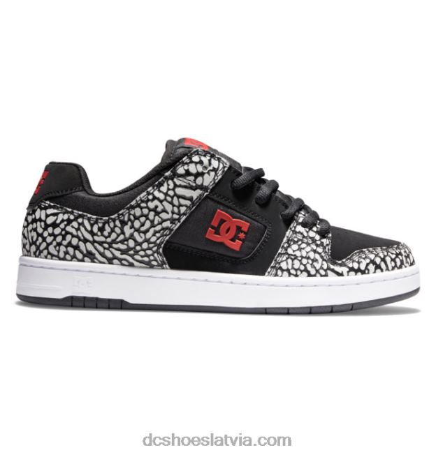 N008N376 vīriešu manteca 4 se apavi melna/sarkana apdruka DC Shoes