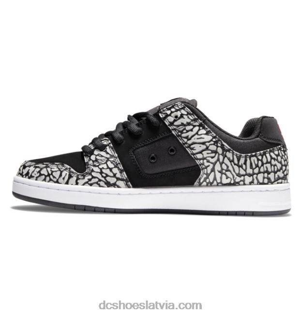 N008N376 vīriešu manteca 4 se apavi melna/sarkana apdruka DC Shoes