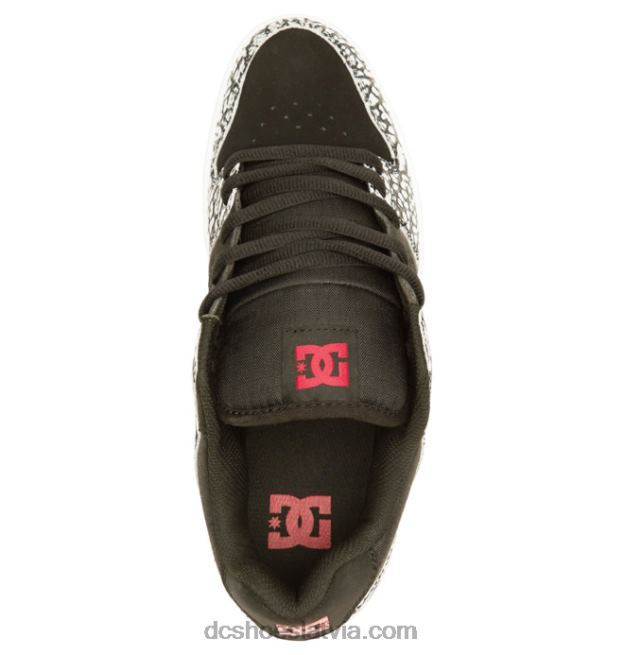 N008N376 vīriešu manteca 4 se apavi melna/sarkana apdruka DC Shoes