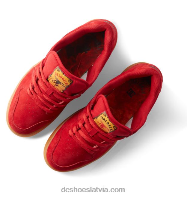 N008N389 vīriešu fireball x dc manteca 4 apavi sarkans DC Shoes