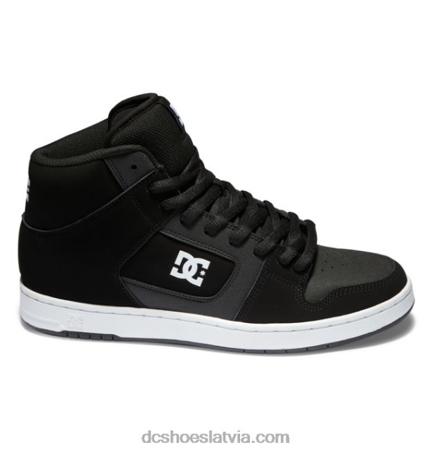 N008N40 manteca 4 hi - augstas augšdaļas apavi vīriešiem melns balts DC Shoes