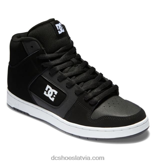 N008N40 manteca 4 hi - augstas augšdaļas apavi vīriešiem melns balts DC Shoes