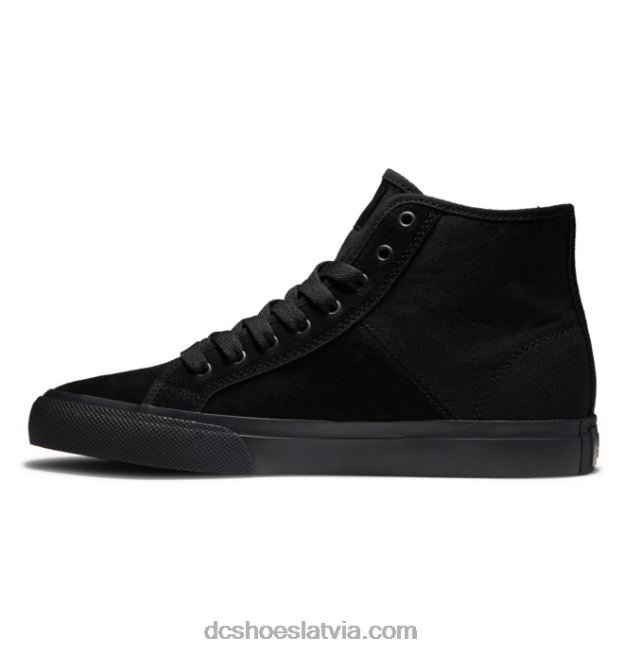 N008N345 vīriešu rokasgrāmatas zamšādas kurpes ar augstu augšdaļu melns DC Shoes