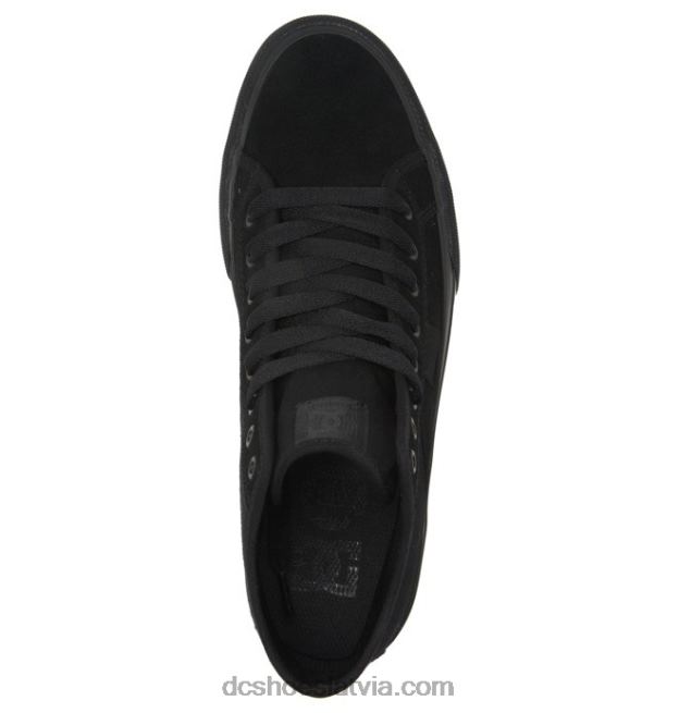 N008N345 vīriešu rokasgrāmatas zamšādas kurpes ar augstu augšdaļu melns DC Shoes