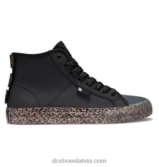 N008N378 vīriešu rokasgrāmata hi high-top shoes evan smith shoes melns/sarkans DC Shoes