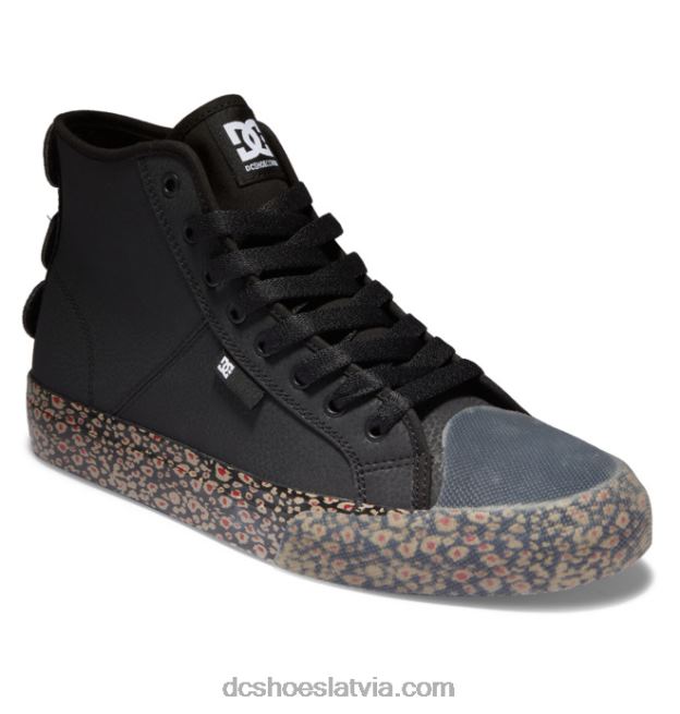 N008N378 vīriešu rokasgrāmata hi high-top shoes evan smith shoes melns/sarkans DC Shoes