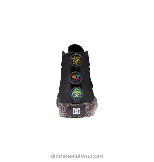 N008N378 vīriešu rokasgrāmata hi high-top shoes evan smith shoes melns/sarkans DC Shoes