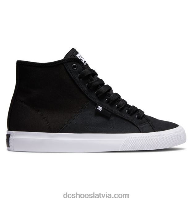N008N94 vīriešu manual hi high-top refibra kurpes melns balts DC Shoes