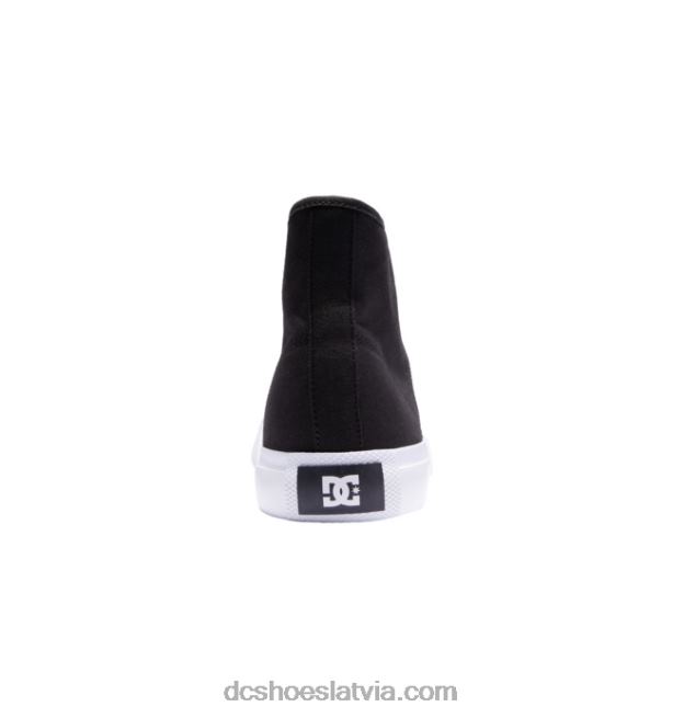 N008N94 vīriešu manual hi high-top refibra kurpes melns balts DC Shoes