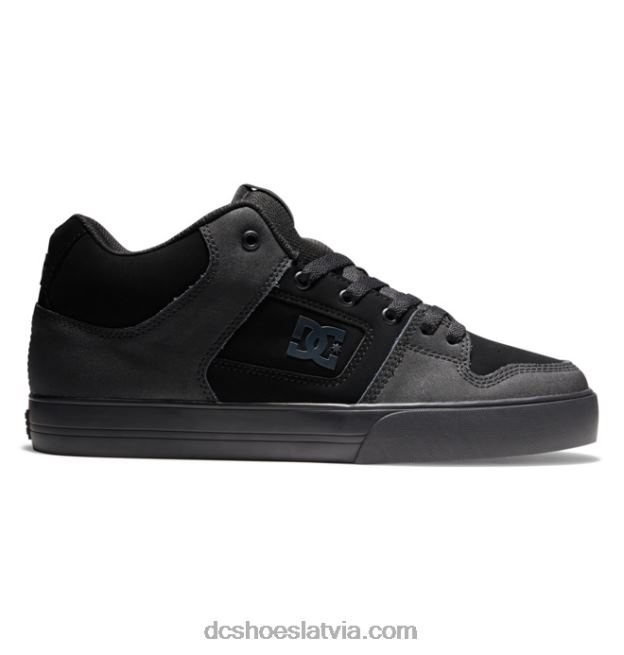 N008N144 Vīriešu apavi ar tīru vidu melns/gumija DC Shoes