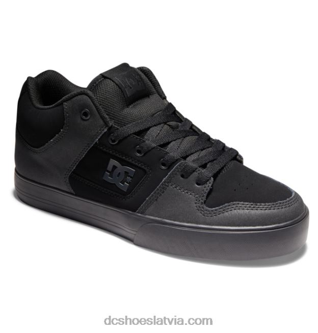 N008N144 Vīriešu apavi ar tīru vidu melns/gumija DC Shoes