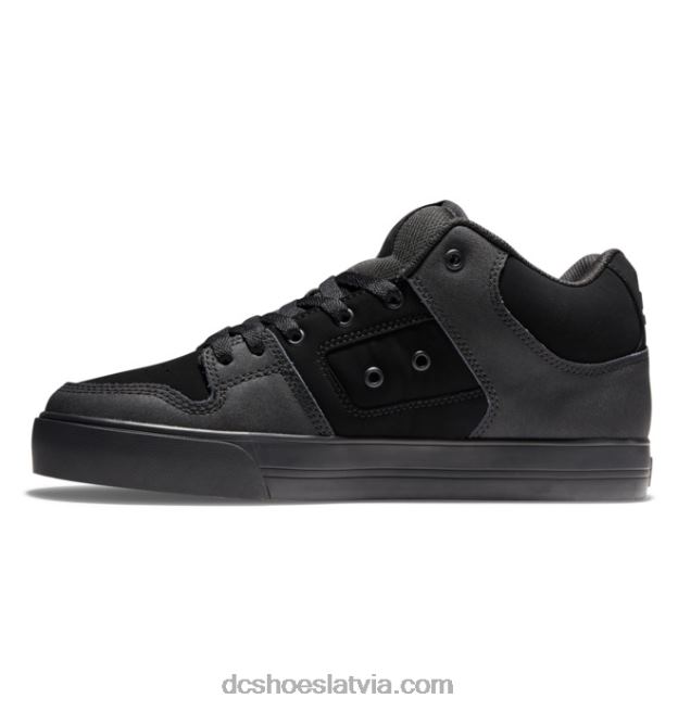 N008N144 Vīriešu apavi ar tīru vidu melns/gumija DC Shoes